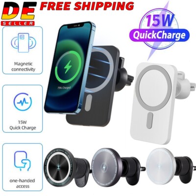 15W Auto Wireless Charger Handyhalterung Ladegerät Für iPhone 14 Pro Max 13 12
