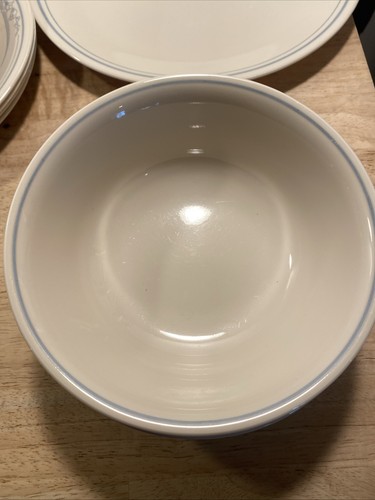 Vtg Set of 14 Corelle by Corning Blue Lily 2 Dinner, 4 Salad, 4 Bread, 4 Cereal - Picture 5 of 9