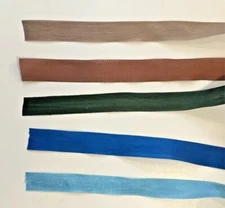 Vintage Rayon Woven Edge SEAM BINDING  in a 4-Yard Length in 1 Selected Color