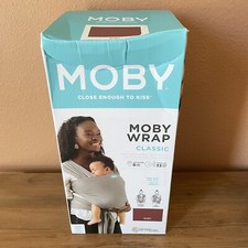 Moby Wrap Classic One Size 8-33 Lbs Ruby Soft Breathable 100 Cotton NEW 