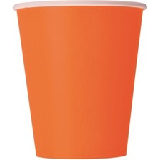 Paper Party Cups Solid Colour Cold Disposable Choice of Colour & Pack Size