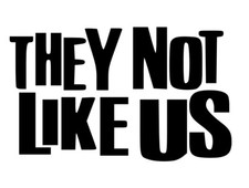 THEY NOT LIKE US Kendrick Lamar Quote Die cut Decal Vinyl Sticker