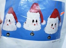 Herrschner's SANTA ALL THE WAY Flower Pot Bells Paint Christmas Ornament Kit