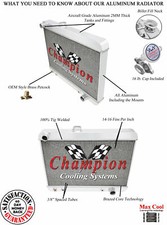 Rockin Champion 2 Row All Aluminum Radiator 1680s For 1965 1966 1967 Pontiac Gto Rockin Champion 2 Row All Aluminum Radiator 1680s For 1965 1966 1967 Pontiac Gto