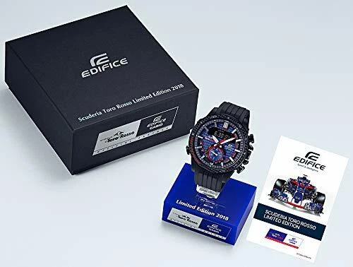 Casio edifice men's toro rosso ip steel bracelet watch hotsell