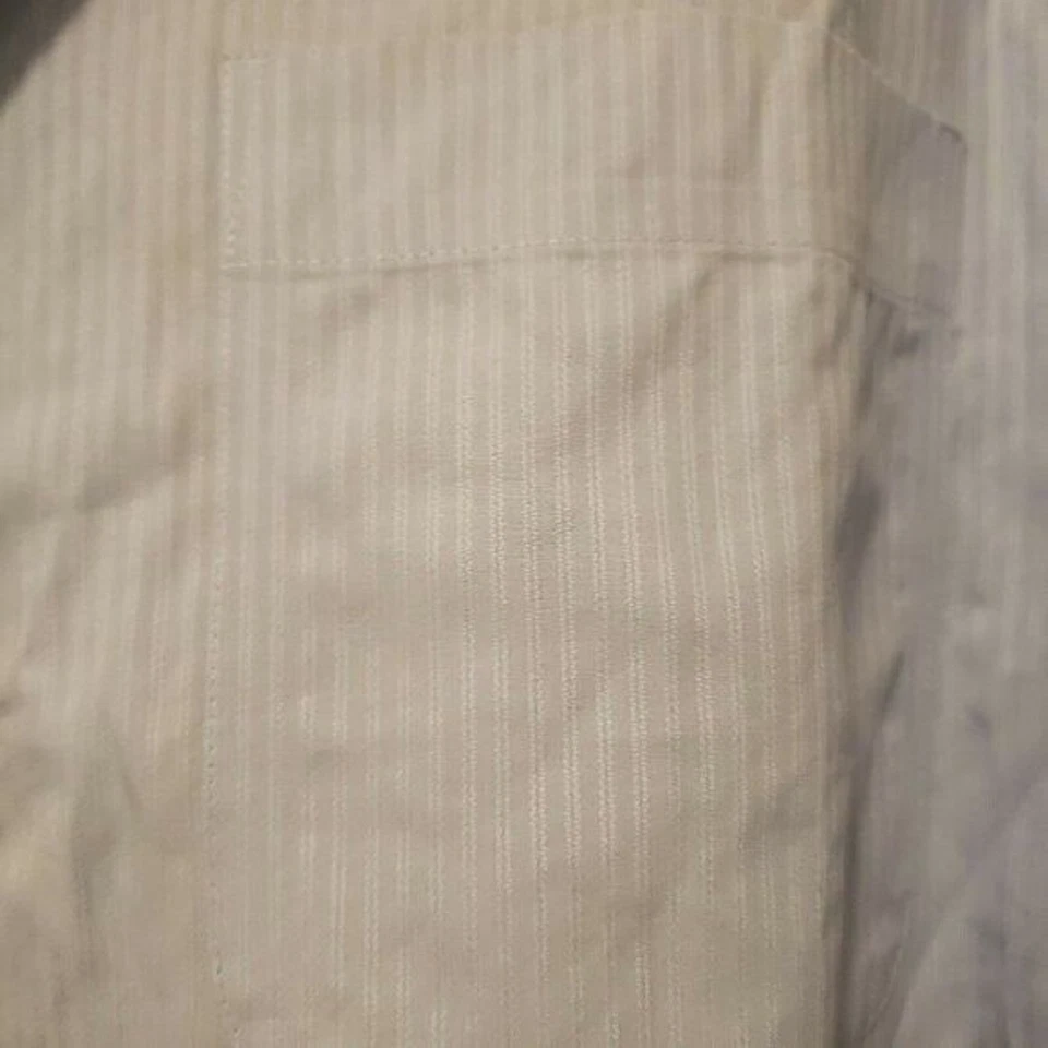 Camisa de vestir Marshall Fields para hombre talla 16,5 azul liso manga larga Foto 3 de 4