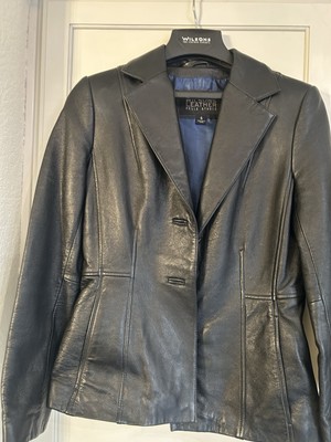 Wilson s Pelle Studio Leather Jacket Black Size S