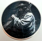 Jesus Carrying the Cross American Silver Eagle 1oz Christian Silver Dollar Coin