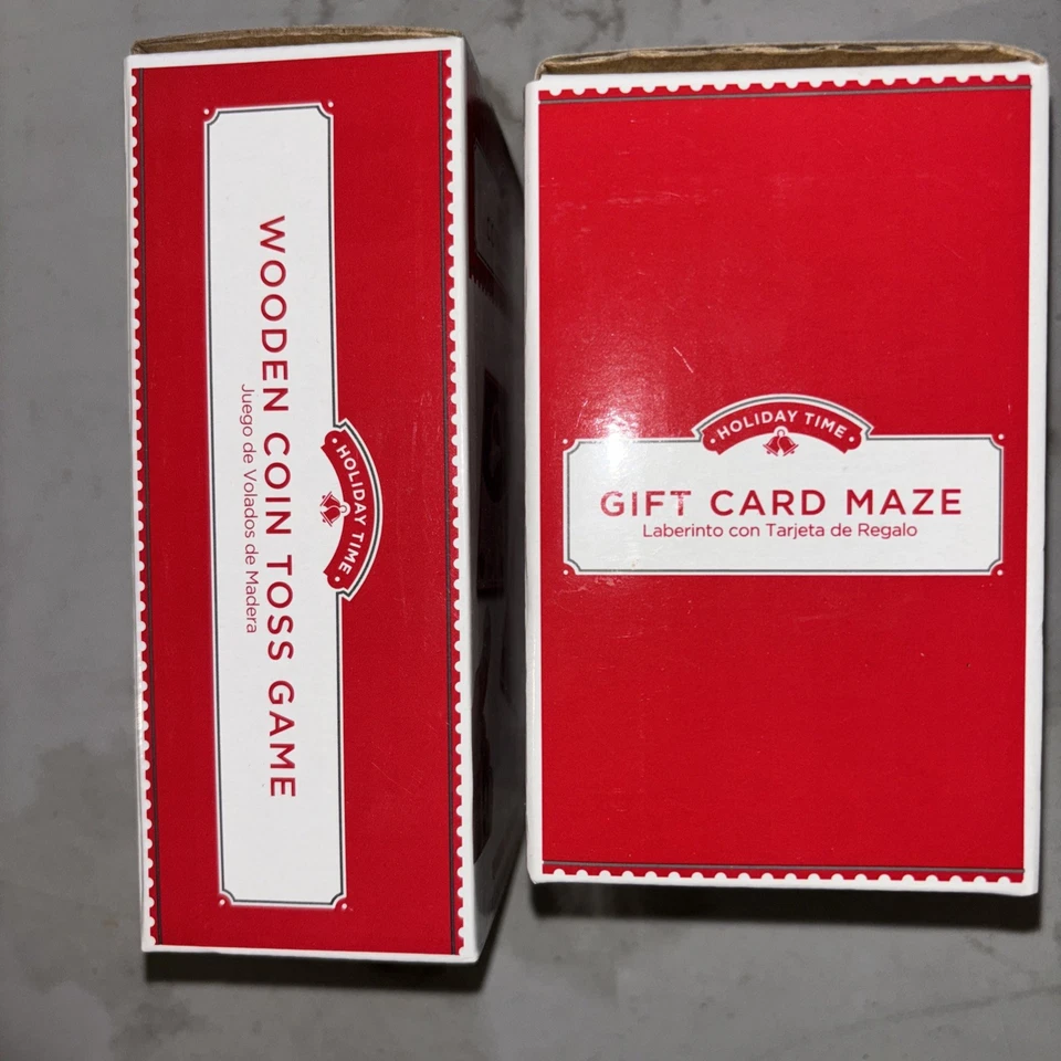 Maze Gift Card Holder Puzzle-wooden Coin Toss Game! X-mas Gifts Bundle - Image 2 of 2