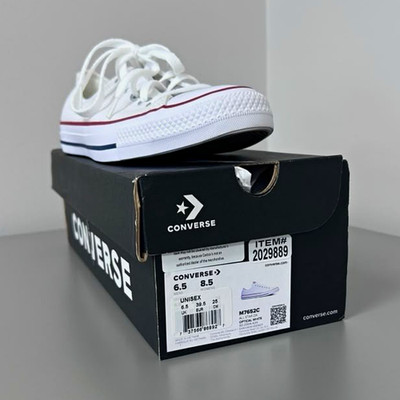 Converse Chuck Taylor All Star Low Top Canvas Sneakers White M7652C
