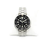 Vintage Seiko 44mm Black Dial Turtle Case 7in Automatic Wristwatch #WB5158-1