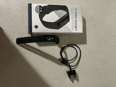 Fitbit Charge 4 GPS Heart Rate Activity Tracker Black iOS/Android w/ Cable
