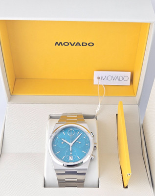 Movado Men's Bold Quest Green Dial Stainless Steel Watch - 3601200 ($795 MSRP)