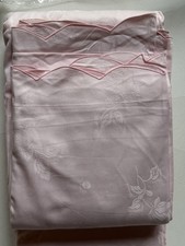 Rare NEW QUEEN KING DUVET COVER Damask PINK Rose EMBROIDERED 100 Cotton