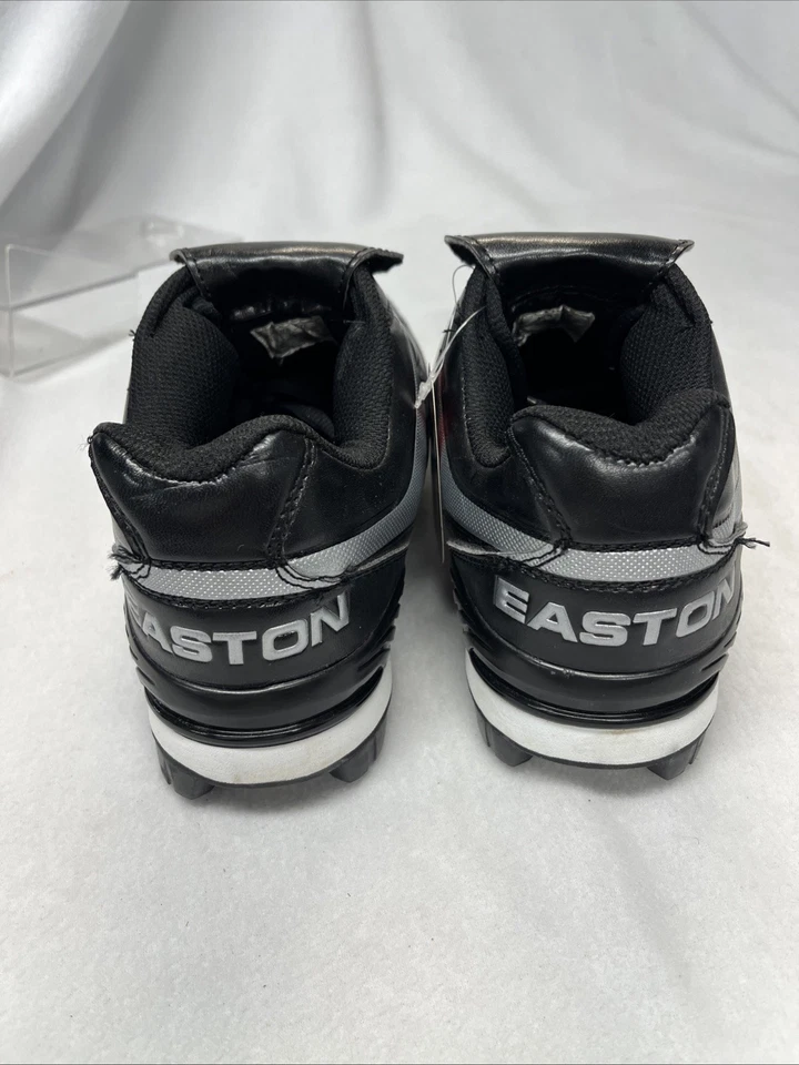 NUEVO CON ETIQUETAS Easton Hombres Béisbol Fútbol Botines Zapatos Negro Plata M33488 Talla 8.5 Foto 4 de 4