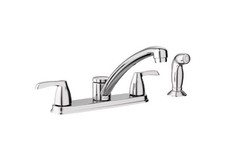 Moen 87046 Kitchen Faucet Adler Two Handle Chrome Side Sprayer Included Chrome