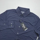 Rhone Commuter Dress Shirt Men's Size S Navy Slim Fit Italian Fabric Lightweight