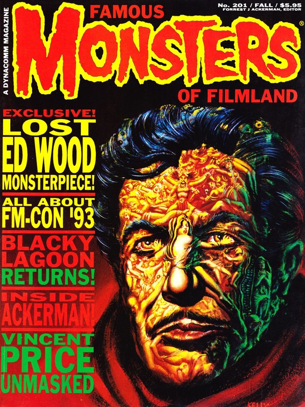 1993 Famous Monsters of Filmland #201, Forrest Ackerman, Vincent Price