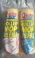Lot of 2 Quickie Mop & Scrub Roller Mop Refill Type R Fits Mop #0572 NEW SEALED