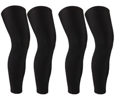 2 Pairs Full Leg Compression Sleeve Anti-Slip Calf Women Men Long Basketball