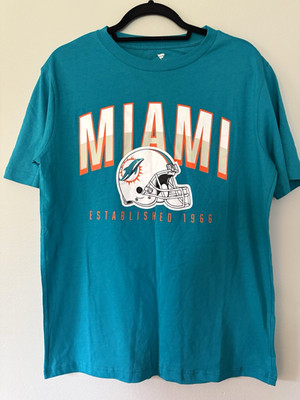 Fanatics Miami Dolphins NFL Men's T-Shirt L Teal Established 1966