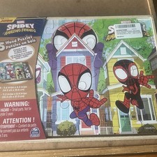 Disney Junior Marvel Spidey And His Amazing Friends 5 Wood Puzzles - New