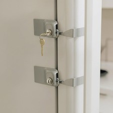 Child Proof Fridge Lock with Key 100 Metal Refrigerator Lock for Toddlers ...