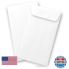 500 Guardian 6 Paper Coin Envelopes - Blank Small 3-3/8" x 6" - Made In America