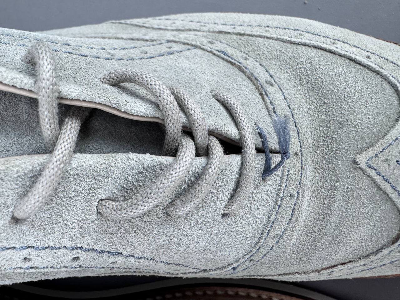 Lacoste Sherbrooke Brogue Oxford Wingtip Beige Suede Mens Size 11.5 Dress Shoes thumbnail 10