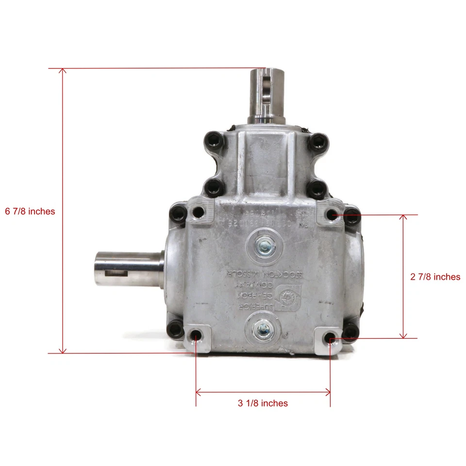 原始设备制造商蚱蜢 390026 直角 0.875 CCW 高级割草机甲板 高清齿轮箱 — 第 2/4 张图片