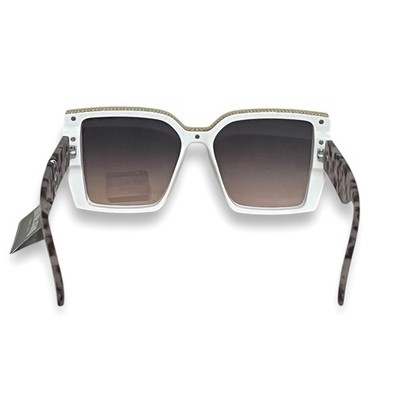 NEW TRUE RELIGION Oversized Square Sunglasses White frame / purple TRUE RELIGION Sunglasses Oversized Butterfly Square Lens  main image 3
