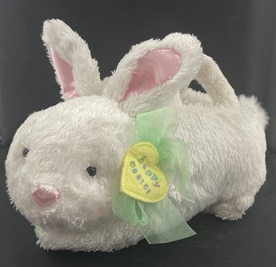 Hallmark Plush White Talking SomeBunny Loves You Tail Wiggle Bunny Easter Basket