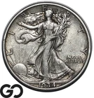 1934-S Walking Liberty Half Dollar, XF Better Date San Francisco Issue