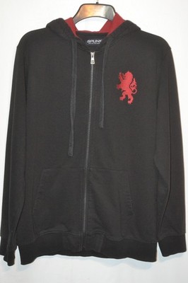 SPUNK Herren Kapuzensweatshirt schwarz mit Reißverschluss Gr. 2XL