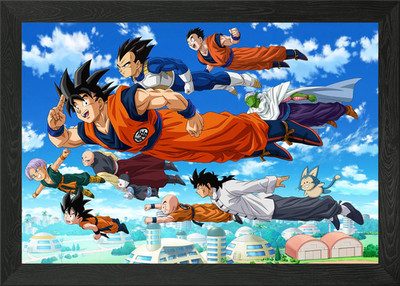 Dragon Ball Super: Fliegen gerahmtes Wandbild Poster Leinwanddruck Bild