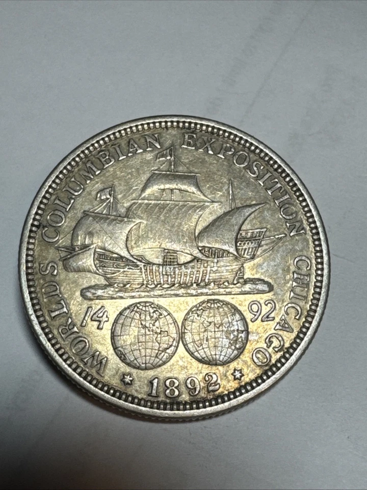 1892 Colombian Exposition Half Dollar - Philadelphia Mint - Nice Toning #012 - Image 2 of 2