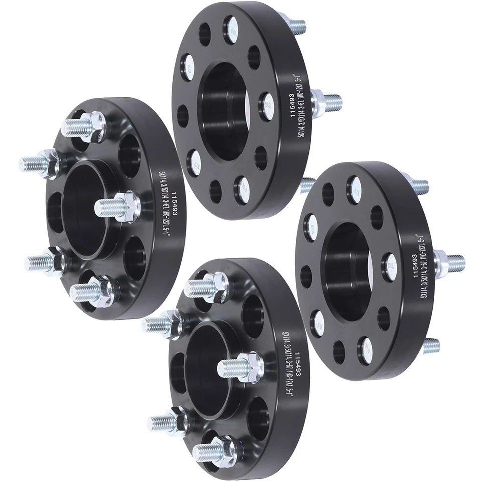 4pcs 1" 25mm 5x4.5 Hub Centric Wheel Spacers For 2016-2019 Mitsubishi Outlander Foto 2 de 4