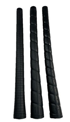 Star Grip Golf Club Grips 10-1/2  Black Multi-Pattern Lot Of 3 Sure Grip Design
