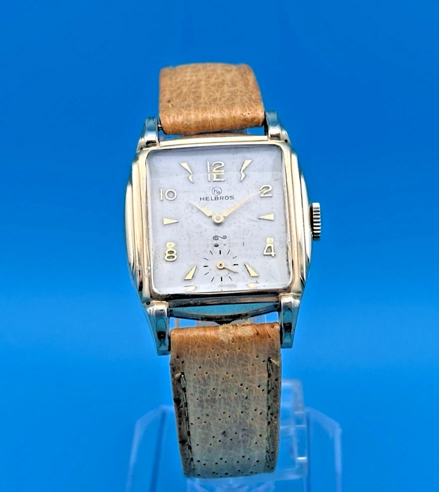 Gold Plated Case Helbros Analog Wristwatches for sale | eBay display picture 1