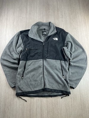 THE NORTH FACE Denali Fleecejacke Damen XL grau schwarz Full Zip Polartec