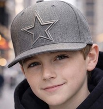 New Era 9Fifty Dallas Cowboys Youth NFL Snapback Adjustable Gray/Gray Hat