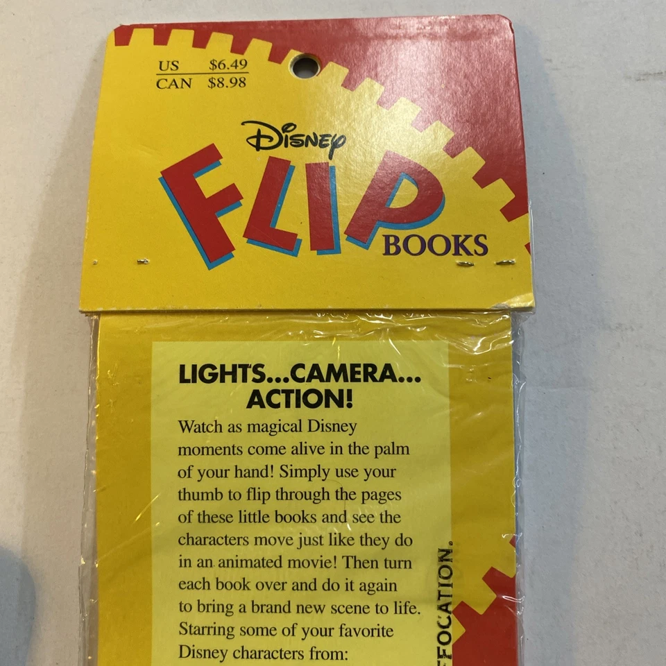 WALT DISNEY- FLIP BOOKS-Pooh-101-Toy Story-Hercules- SEALED- Free Shipping - Image 4 of 4