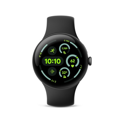 NOWY Google Pixel Watch 3 41mm model wifi czarne etui obsydian aktywny pasek - Zdjęcie 5 z 13