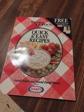 KRAFT Better Homes and Gardens QUICK & EASY RECIPES Paperback Vintage Cookbook