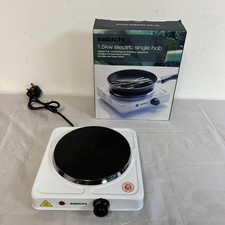 Sabichi Portable Electric Non Slip Single Hob, Hot Plate, Cooker - 1500 W