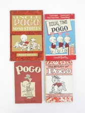 Lot of 4 Original Pogo Paperback Comic Books by Walt Kelly Uncle Return & 1951