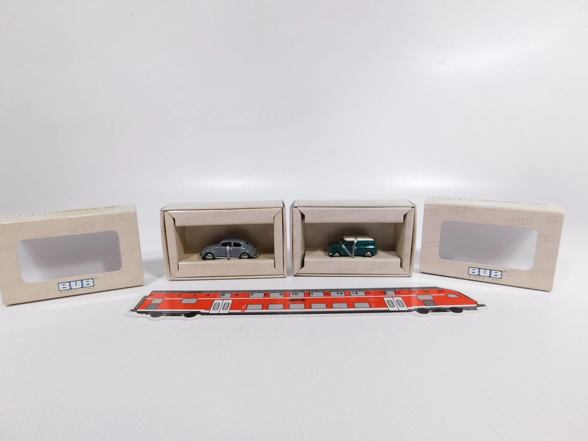 Miniatures BUB 1/87 – VW T1 Camionnette De Course + Porsche 550 Spyder