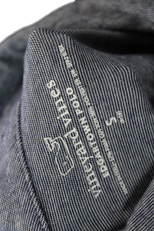 Camisa polo básica Vineyard Vines masculina manga curta gola azul tamanho P - Imagem 3 de 4