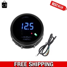 2" 52mm Air Fuel Ratio Gauge Digital Display With Narrowband Oxygen Sensor US