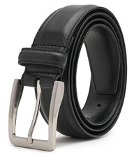 Men belts Full Grain Genuine Leather Casual Dress Belts for Men 1.3inch